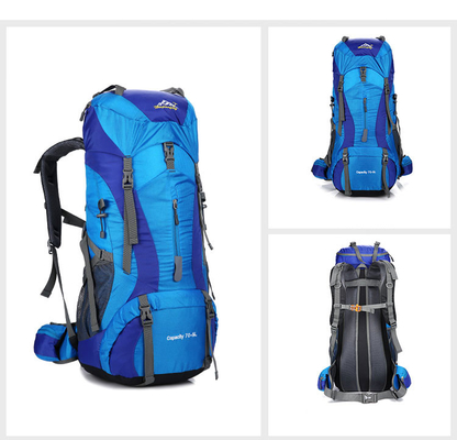 Полиэстер рюкзака горы Ransel водоустойчивый Trekking ISO рюкзака 70 литров