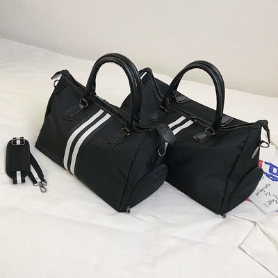 Сумка Duffle спортзала нейлона сумки Duffle спорт чернокожих человеков с отсеком ботинка