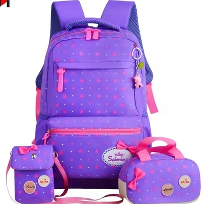 Рюкзак школы на подросток Bookbag девушек установил коробку для завтрака рюкзака ноутбука с сумкой карандаша