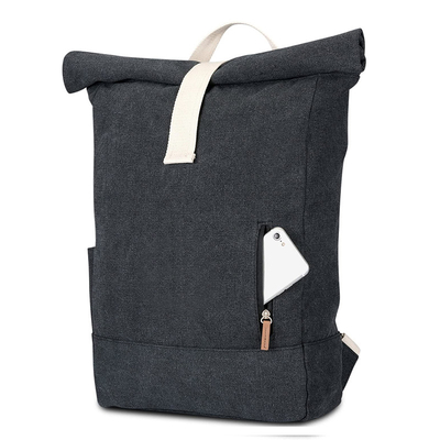 Рюкзака верхней части крена RPET рюкзак ноутбука Rolltop винтажного крепкий водоустойчивый