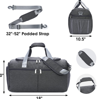 18&quot; сумка Duffle сумки перемещения похищения спортзала анти- с карманом отсека ботинка влажным