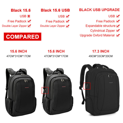 Рюкзак ноутбука деловых поездок Usb BSCI поручая на люди 29*9*20cm